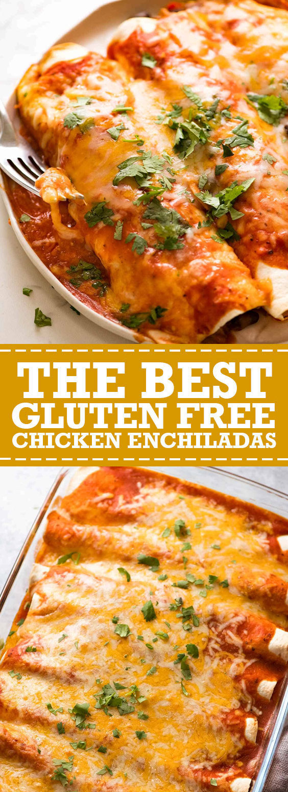The Best Gluten Free Chicken Enchiladas FOOD RECIPES