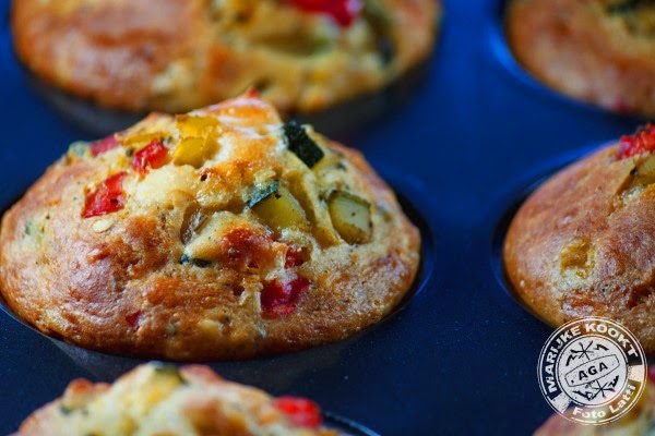 Lichte groentemuffins in Le Creuset Pâtiliss