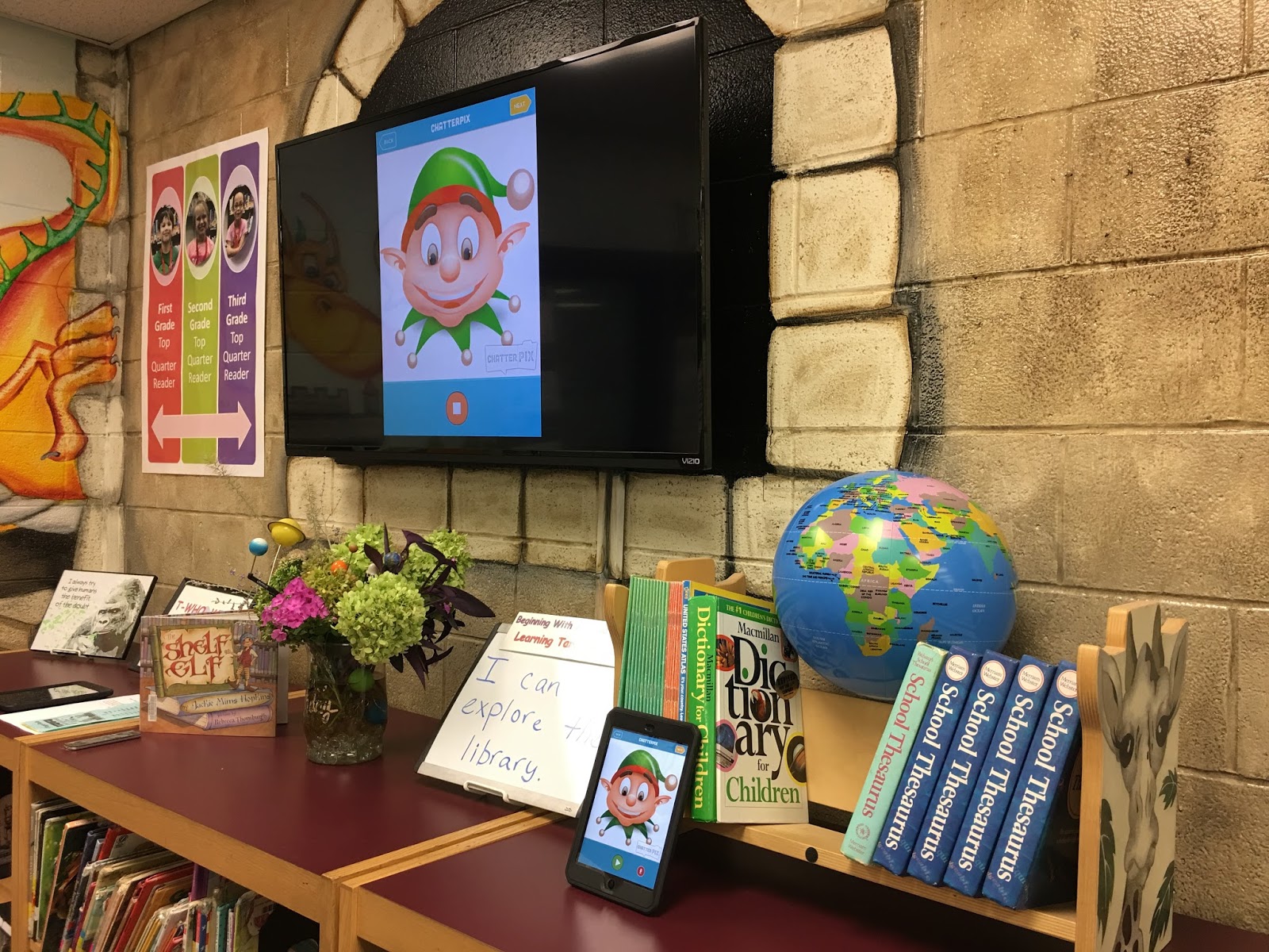 The Shelf Elf ChatterPix Library Procedures The Mister Librarian