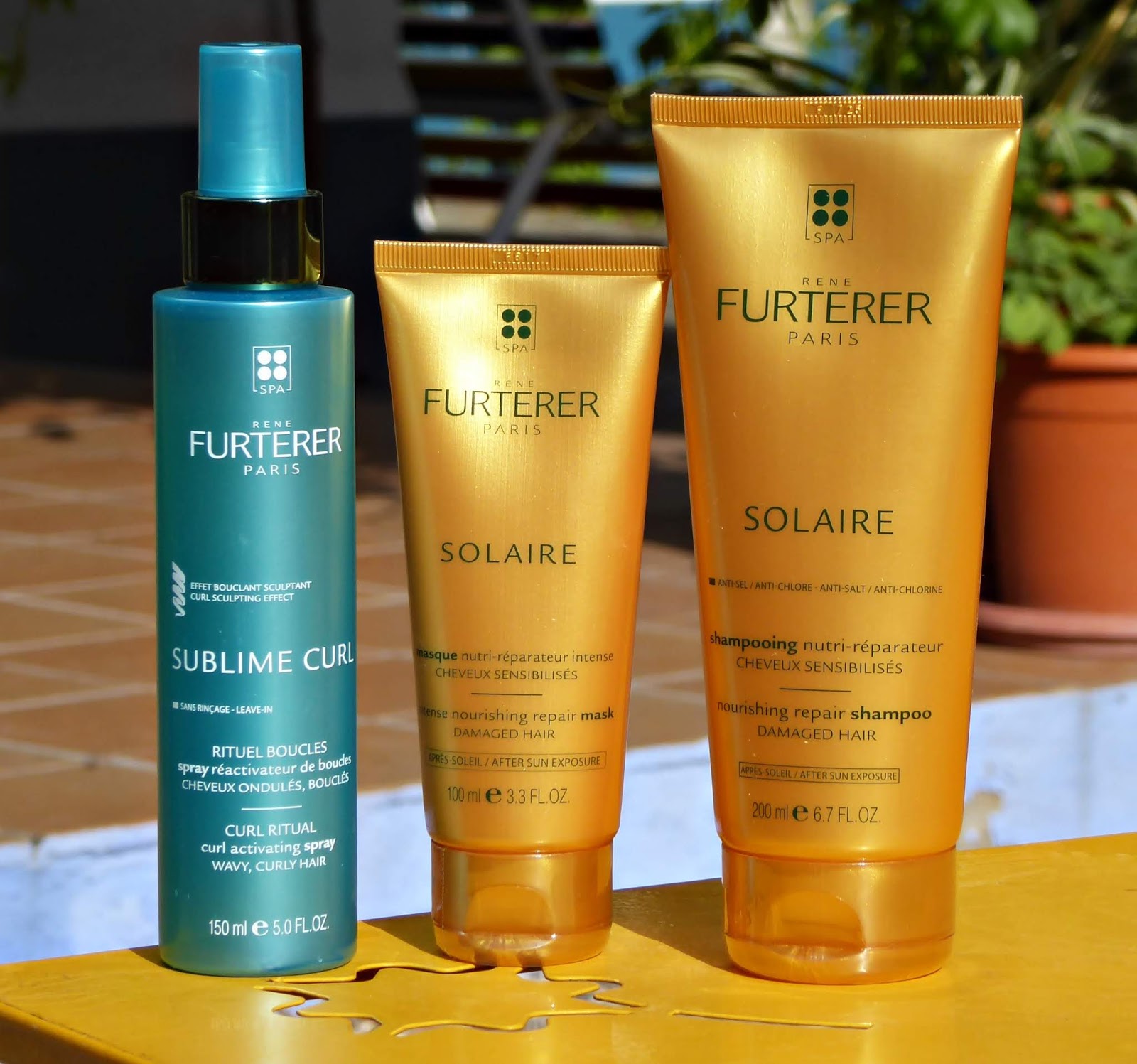 Cabello perfecto después del cloro, la sal y el sol. Gama Solaire y Sublime Curl  de Rene Furterer