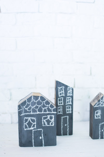 Ciudad casitas de madera diy