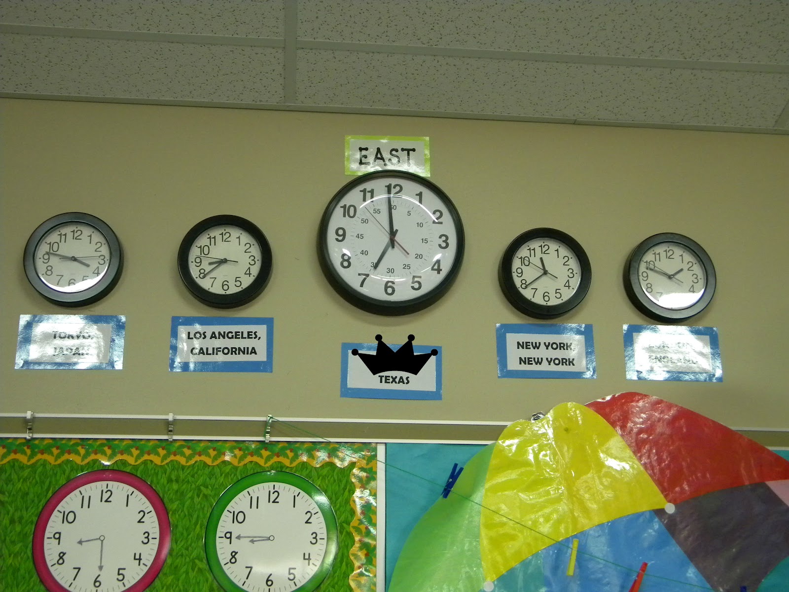 Classroom Clock Decoration
