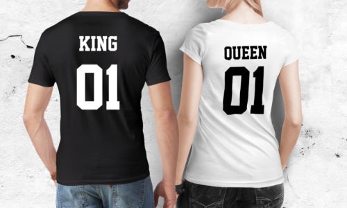 Couple T-Shirt King & Queen