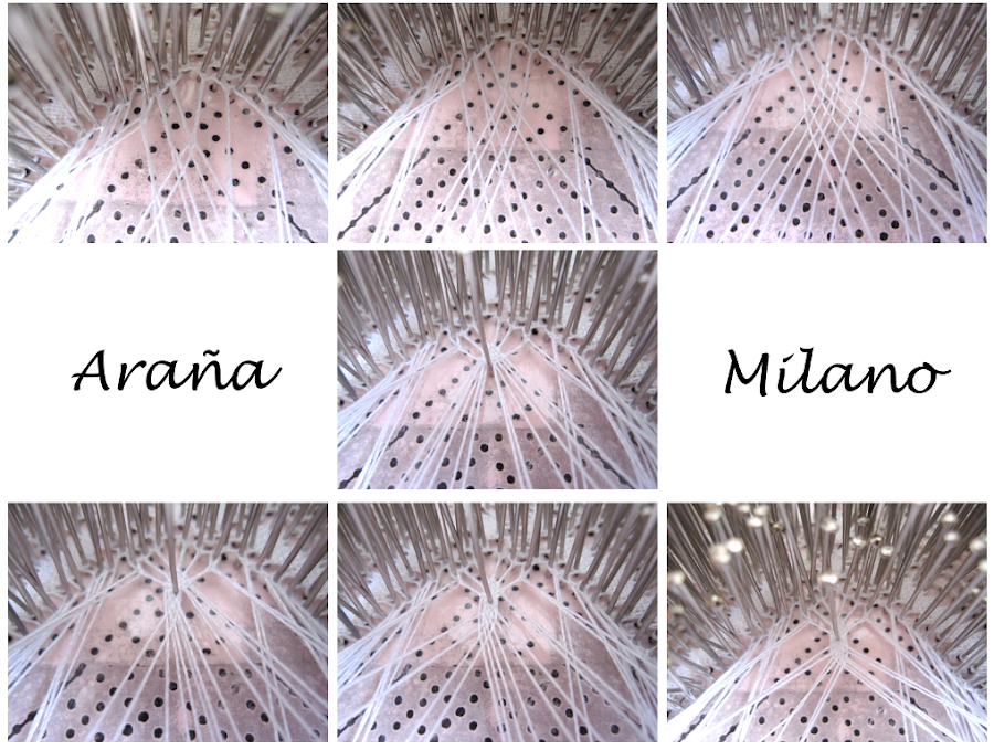 tutorial cómo hacer una araña de encaje de bolillos paso a paso en fotos