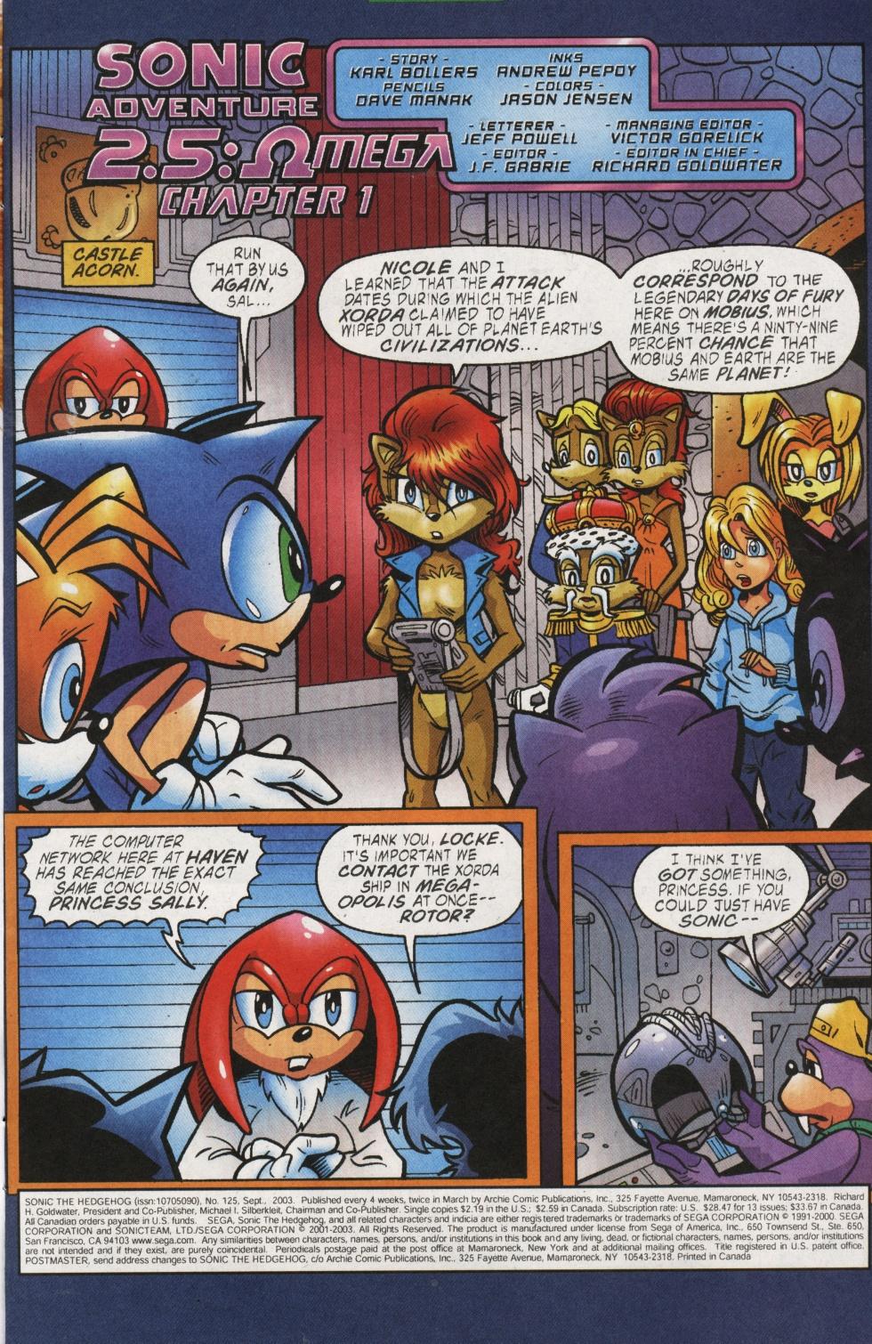 Read online Sonic The Hedgehog comic -  Issue #125 - 2