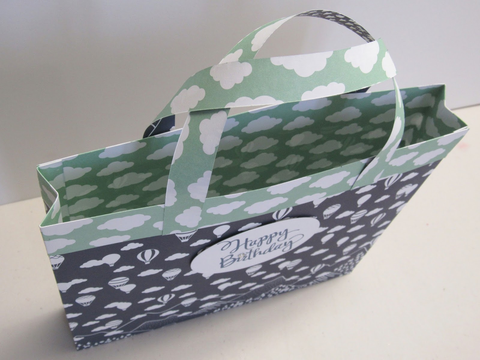 Personally Yours Gift Bag Made With 12 x 12 Carried Away DSP