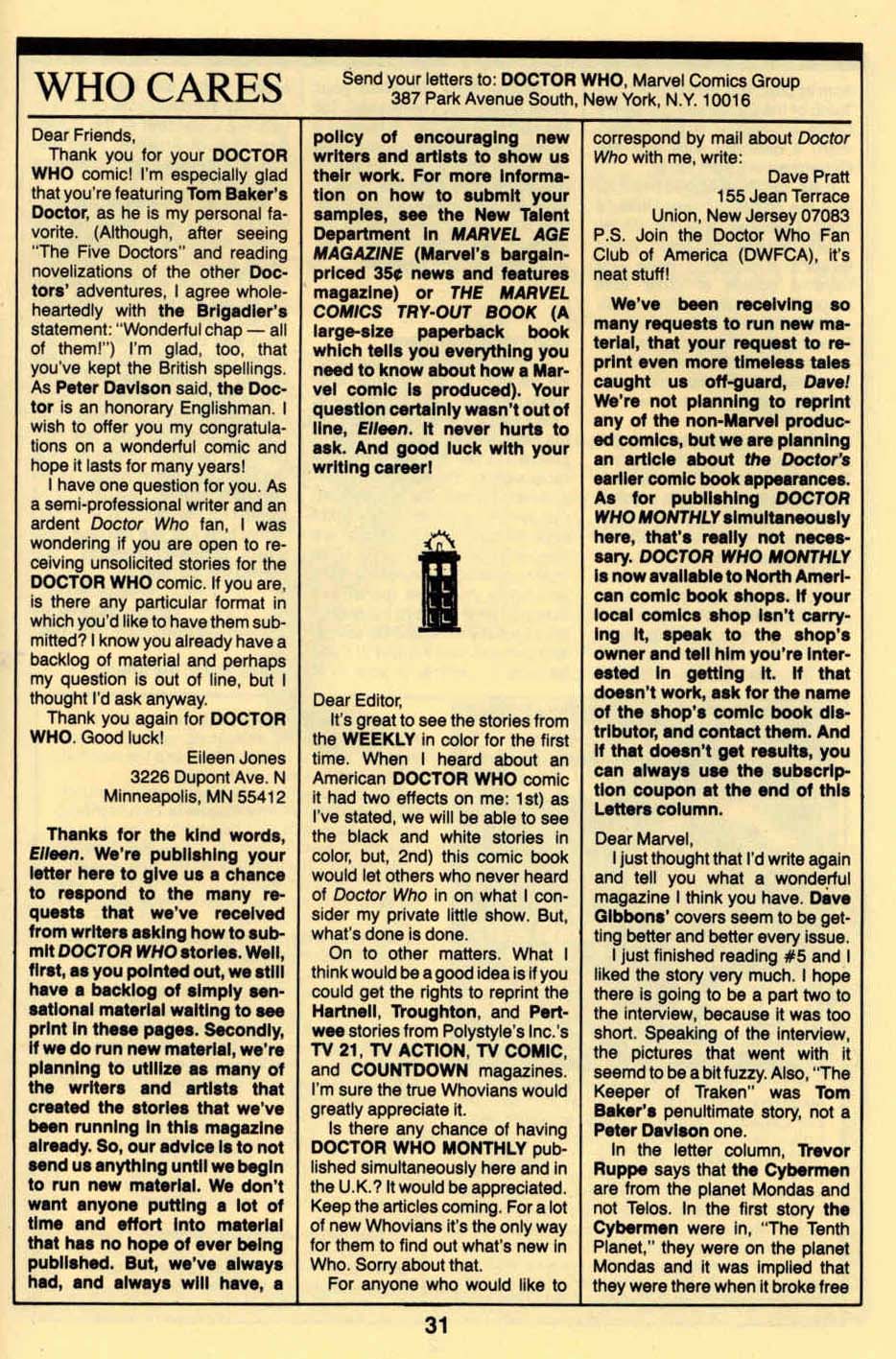 Read online Doctor Who (1984) comic -  Issue #9 - 33