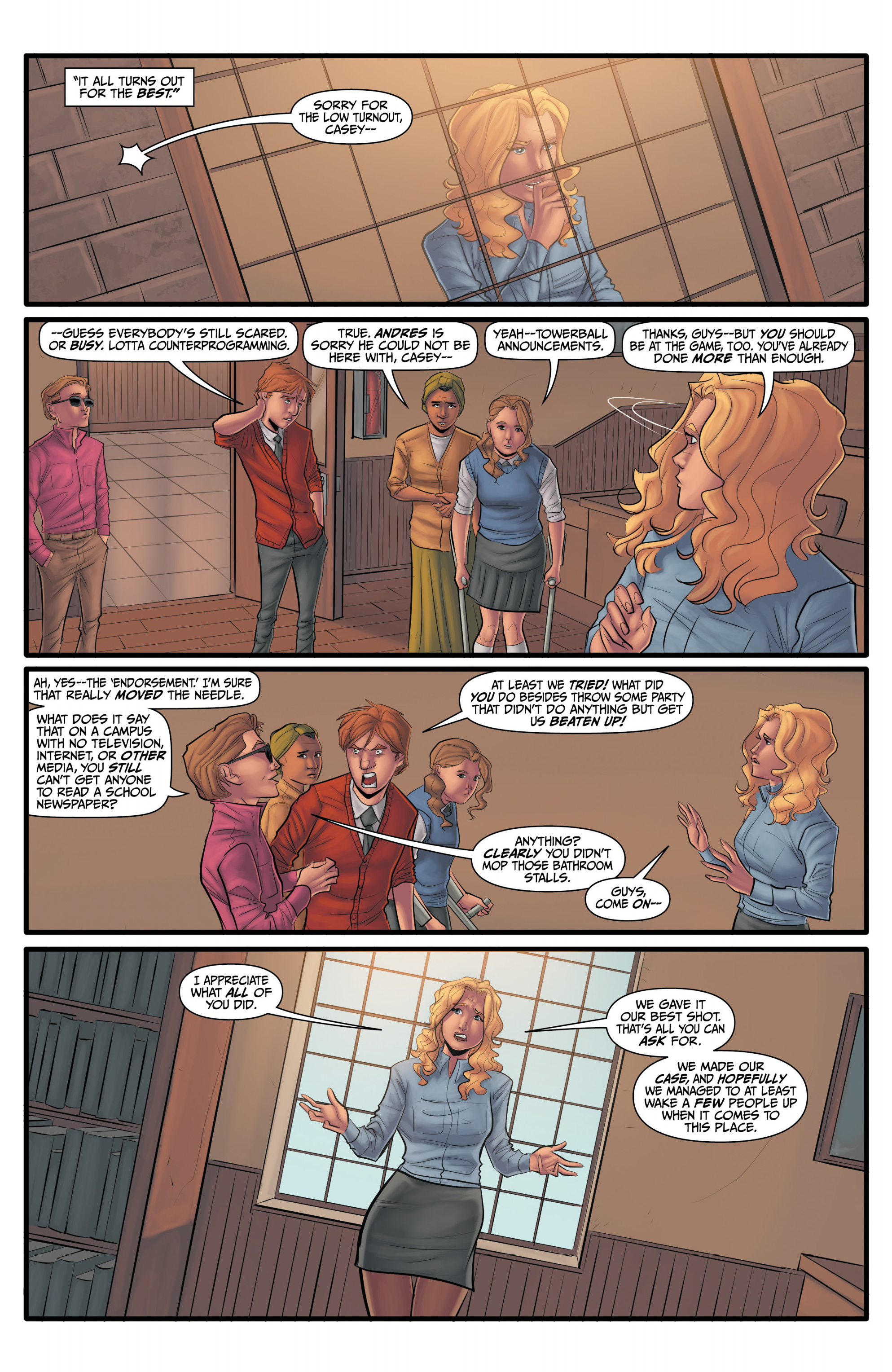 Read online Morning Glories comic -  Issue #49 - 22
