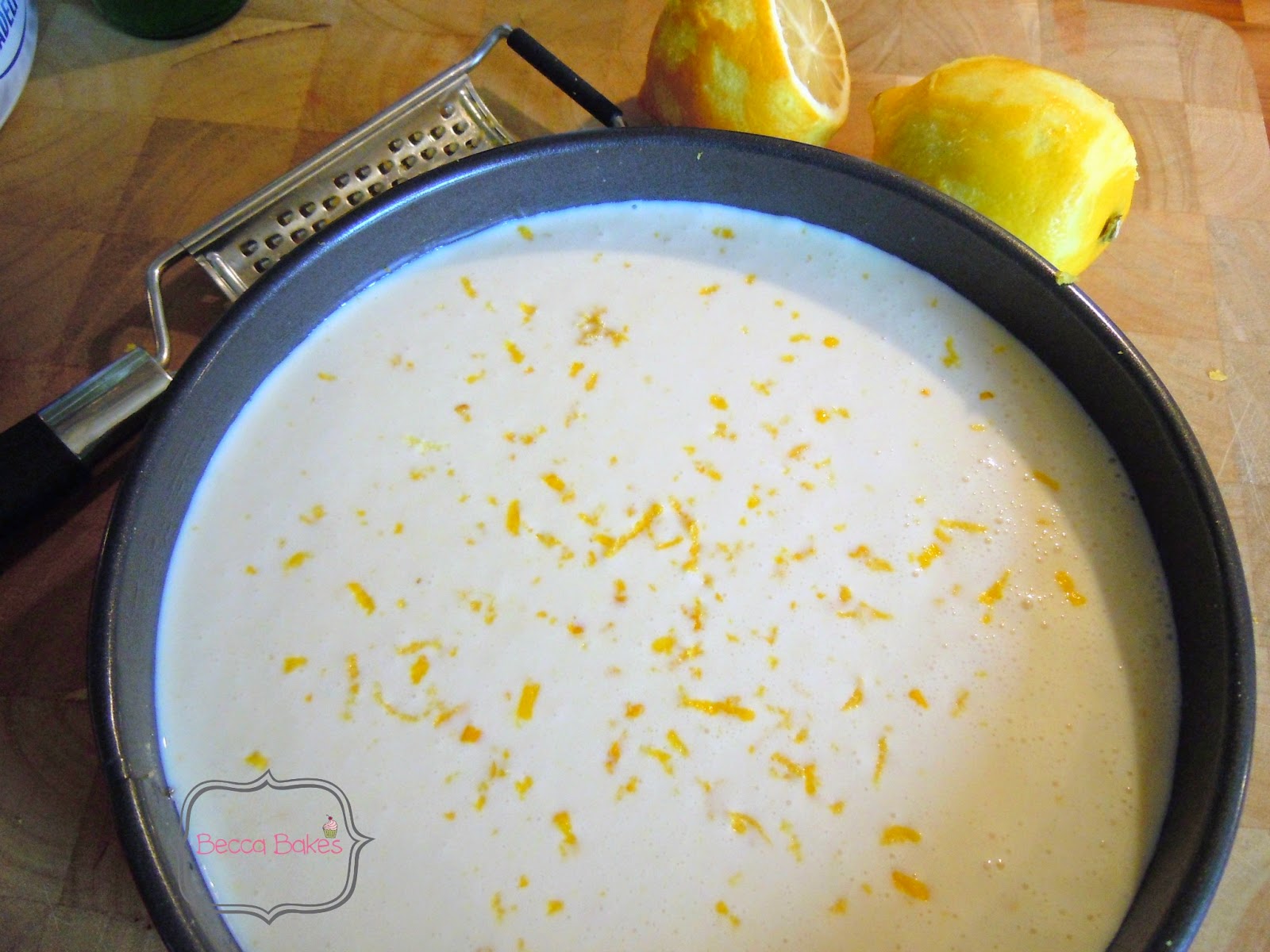 Becca Bakes Baked lemon cheesecake, Donna Hay style