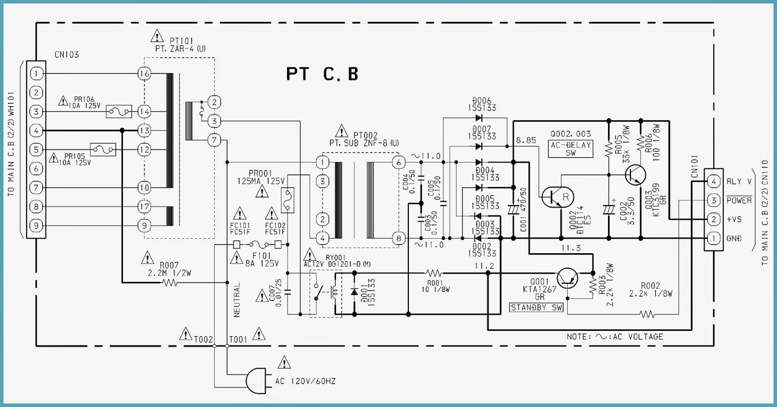 Electro help: AIWA AV S17U - Stereo AV Receiver CIRCUIT ...