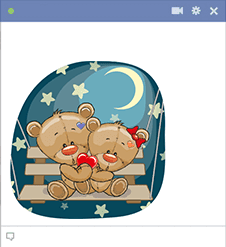 Moonlight Teddy Bears Emoji