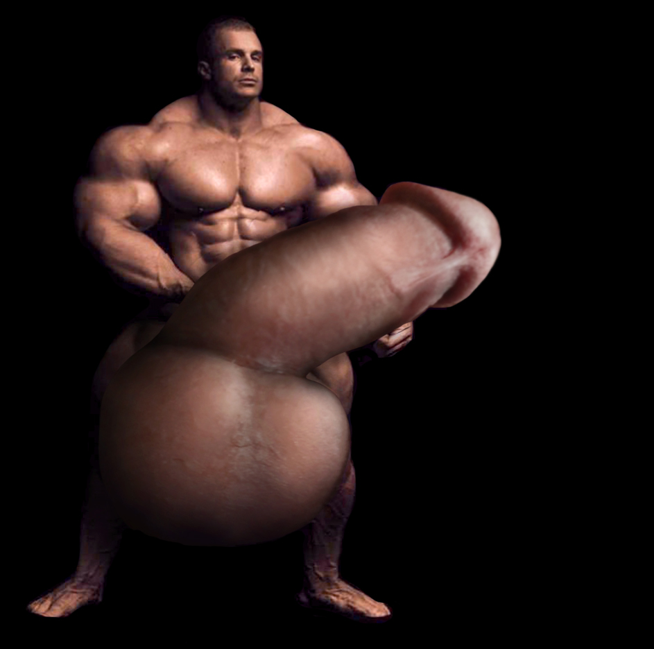 Gigantic Huge Meat: Massive bodybuilder with mega balls and a massive thick...