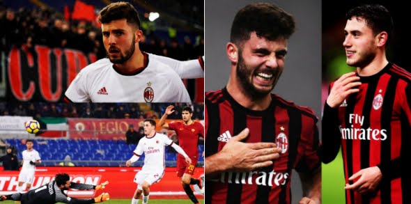 Roma-Milan 0-2: con Cutrone e Calabria (1° gol in carriera) tre punti all'Olimpico