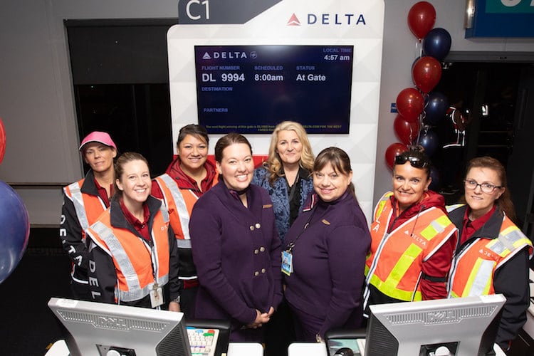 All-Female Delta Crew Flew 120 Young Women To NASA All-Female Delta Crew Flew 120 Young Women To NASA