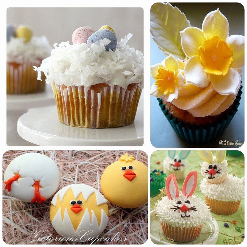 It's Written on the Wall 29 Different Spring and Easter Cupcake Ideas