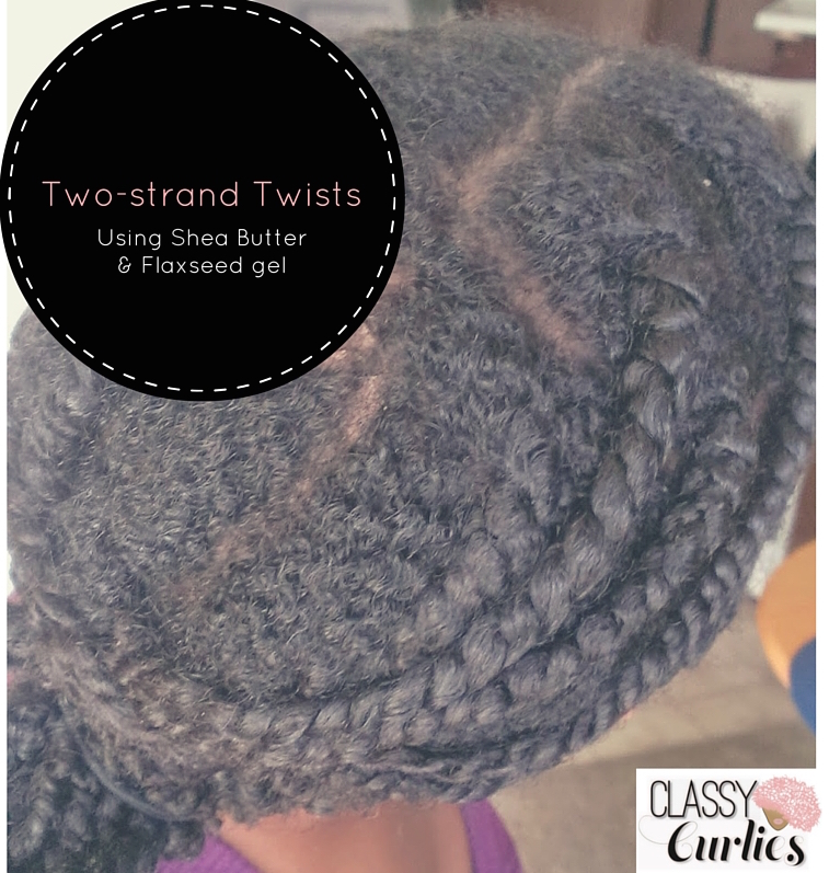 Natural Hair Two Strand Twists Using Flax Seed Gel Classycurlies
