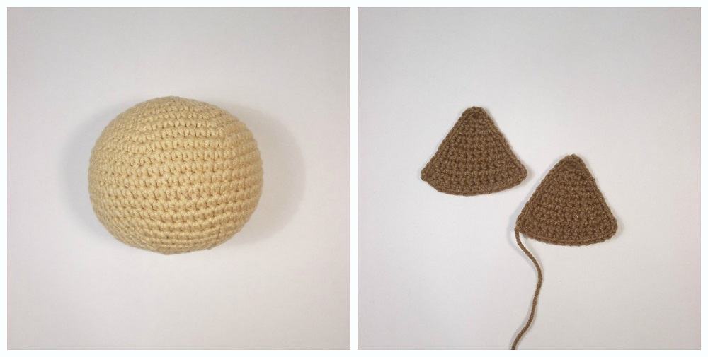 Amigurumi tutorial pug dog: head and ears Amigurumi tutorial pug dog: head and ears