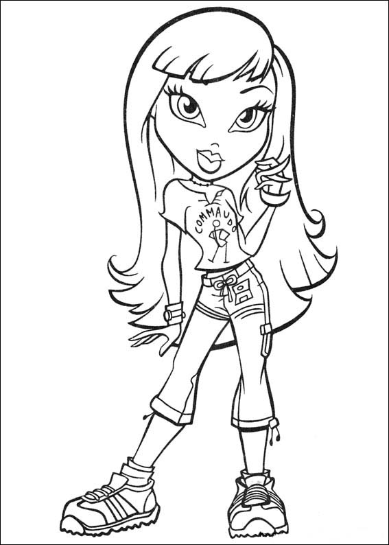 fairy bratz coloring pages - photo #28