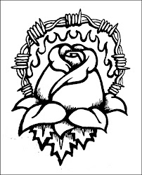 wire zombie draw barbed rose drawing step animal drawings barb line fire clipart clip tattoo artwork cliparts designs hobson daryl