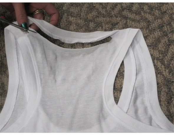 DIY ideia para customizar camiseta regata