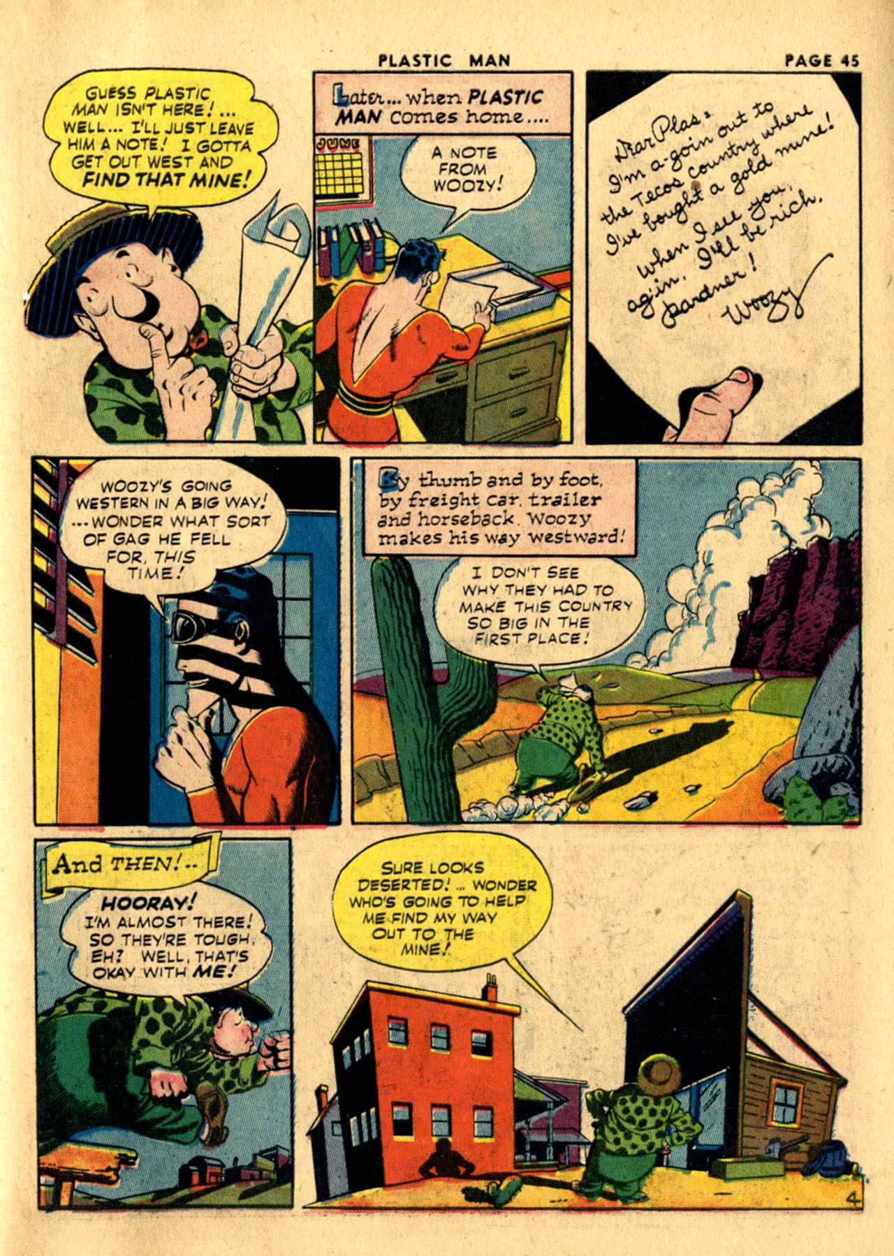 Read online Plastic Man (1943) comic -  Issue #1 - 47