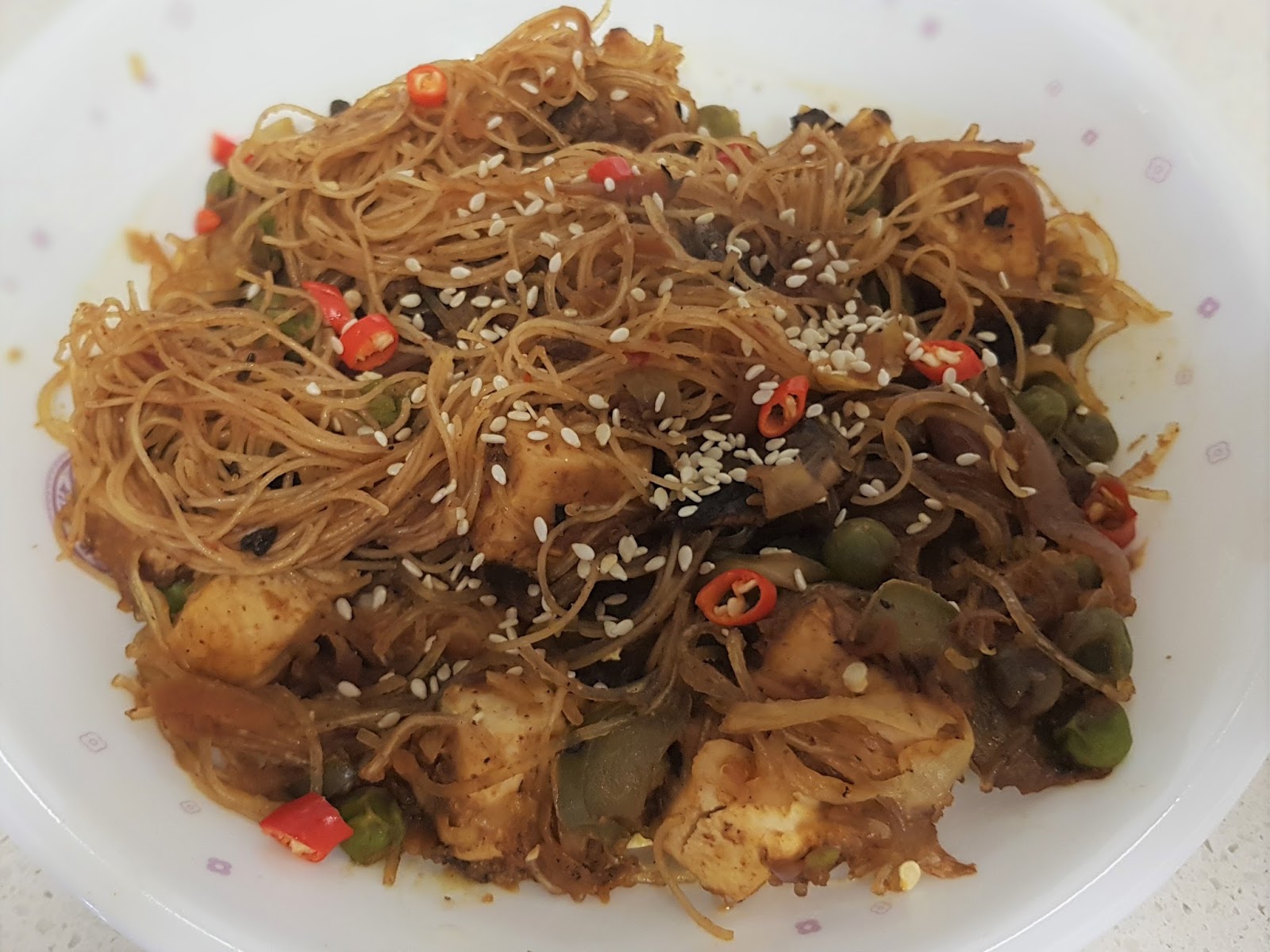 Spicy Vermicelli with Crispy Tofu The Urban Indian