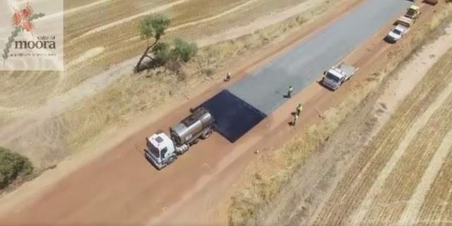 Moora australia video viral construccion carretera