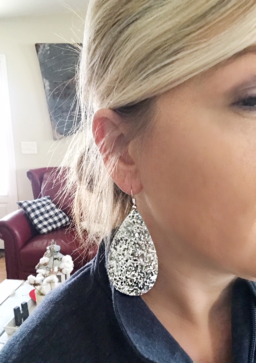 DIY Faux Leather Earrings - Hall Around Texas