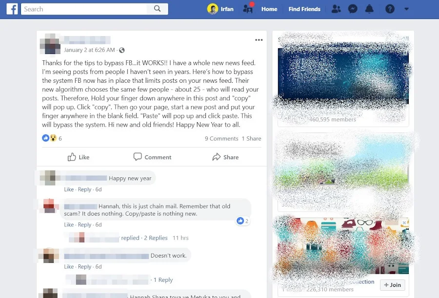 Beware, Social Media Users! Facebook Bypass Spam Returns