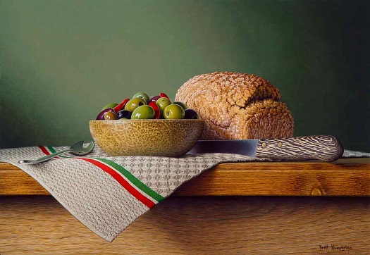 Brett Humphries - "Italian Olives" | acrylic canvas art | pictures | obras de arte contemporaneo, cuadros, imagenes de pinturas bonitas bellas | peintures | pitturas