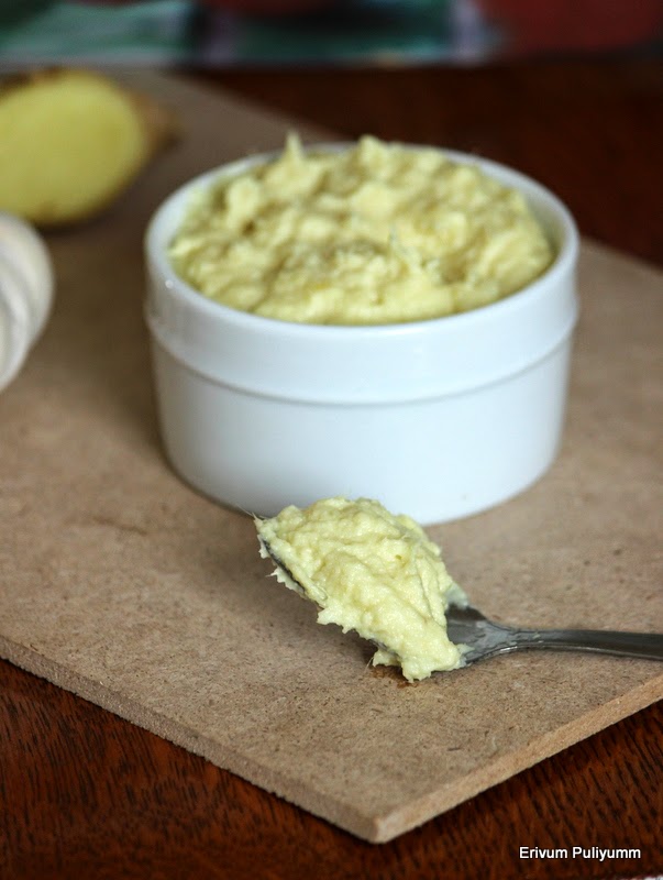 Erivum Puliyum How to make GingerGarlic Paste at home