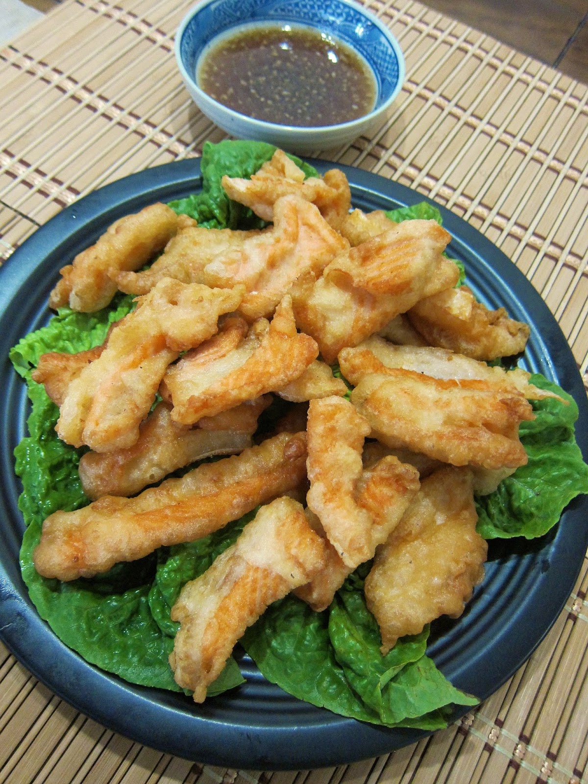 Bean Sprouts Kitchen Fatty Friday Beer Batter Fried Salmon Belly