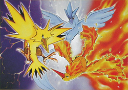Pokémon: Imagens de ARTICUNO, MOLTRES e ZAPDOS