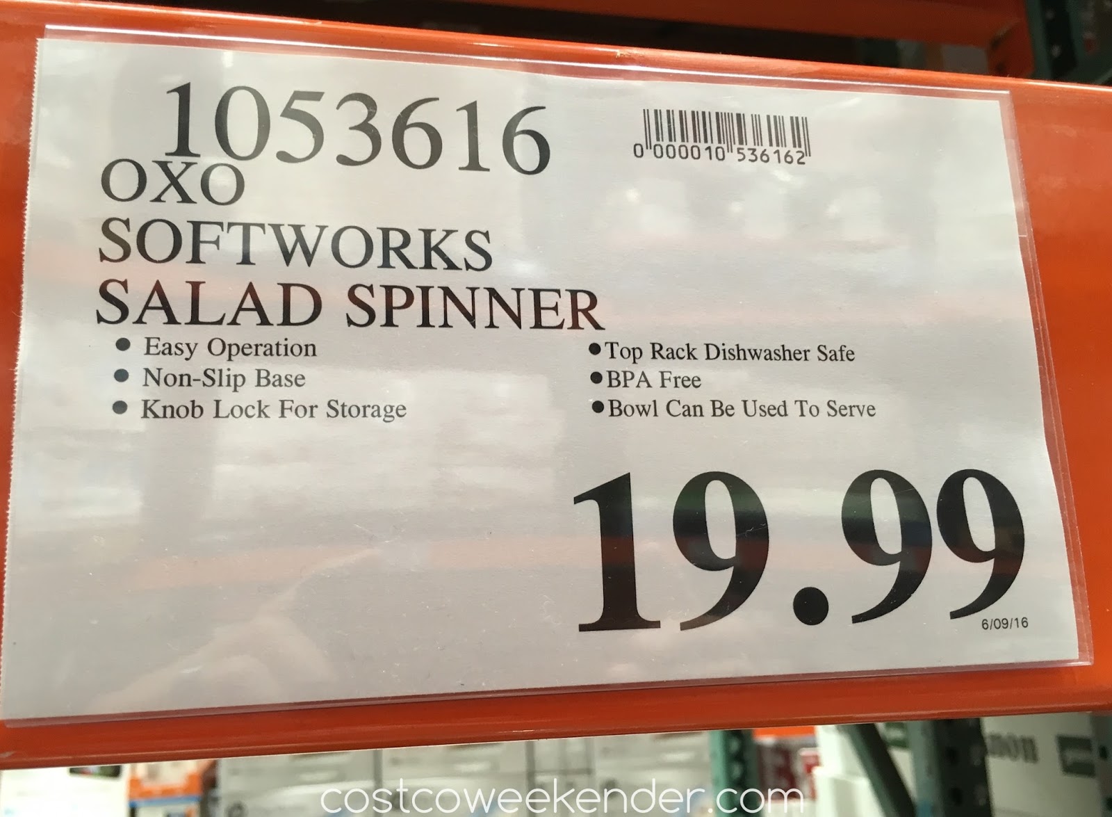 Oxo SoftWorks Salad Spinner Costco Weekender