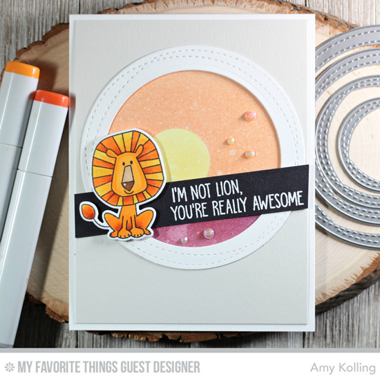Handmade card by Amy Kolling featuring products from My Favorite Things #mftstamps