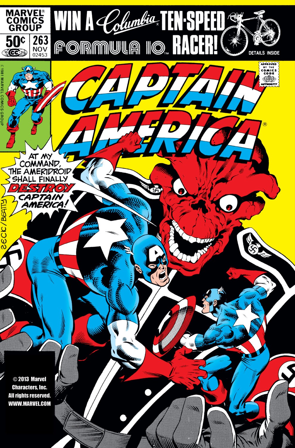 Read online Captain America (1968) comic -  Issue #263 - 1