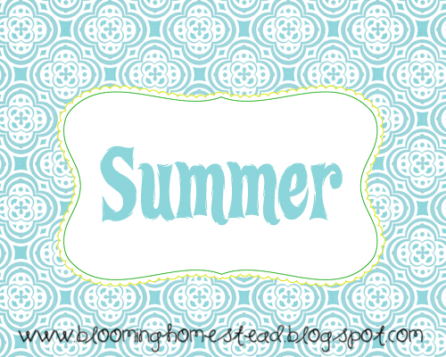 Free Summer Printables - Blooming Homestead