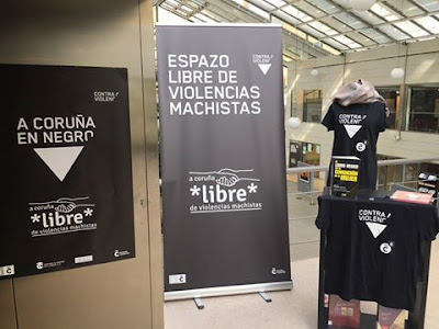 Campaña "A Coruña en negro contra as violencias machistas"