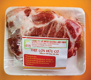 Thịt heo hữu cơ đã được bày bán  trong siêu thị. Ảnh minh họa