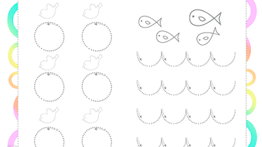 Ejercicios de grafomotricidad para niños de 3 años