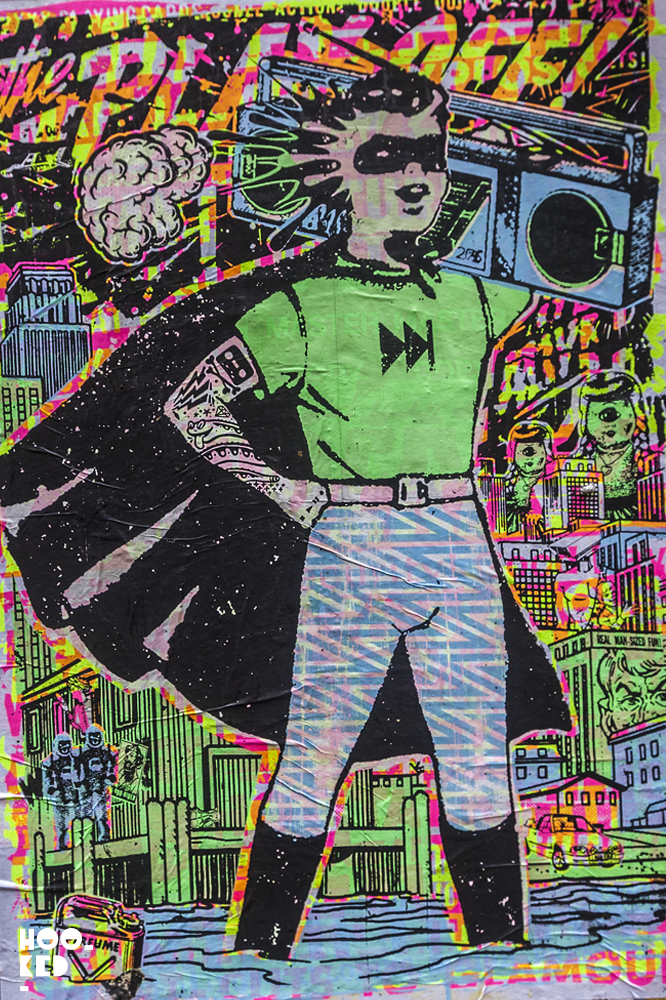 Street Artist Ben Rider takes his fluoro ink obsession to the streets