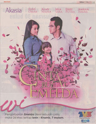Ctnhoney: Sinopsis Cinta Buat Emelda-Slot Akasia TV3