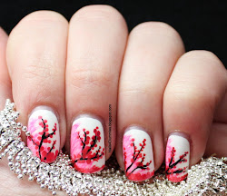 nails cherry blossom