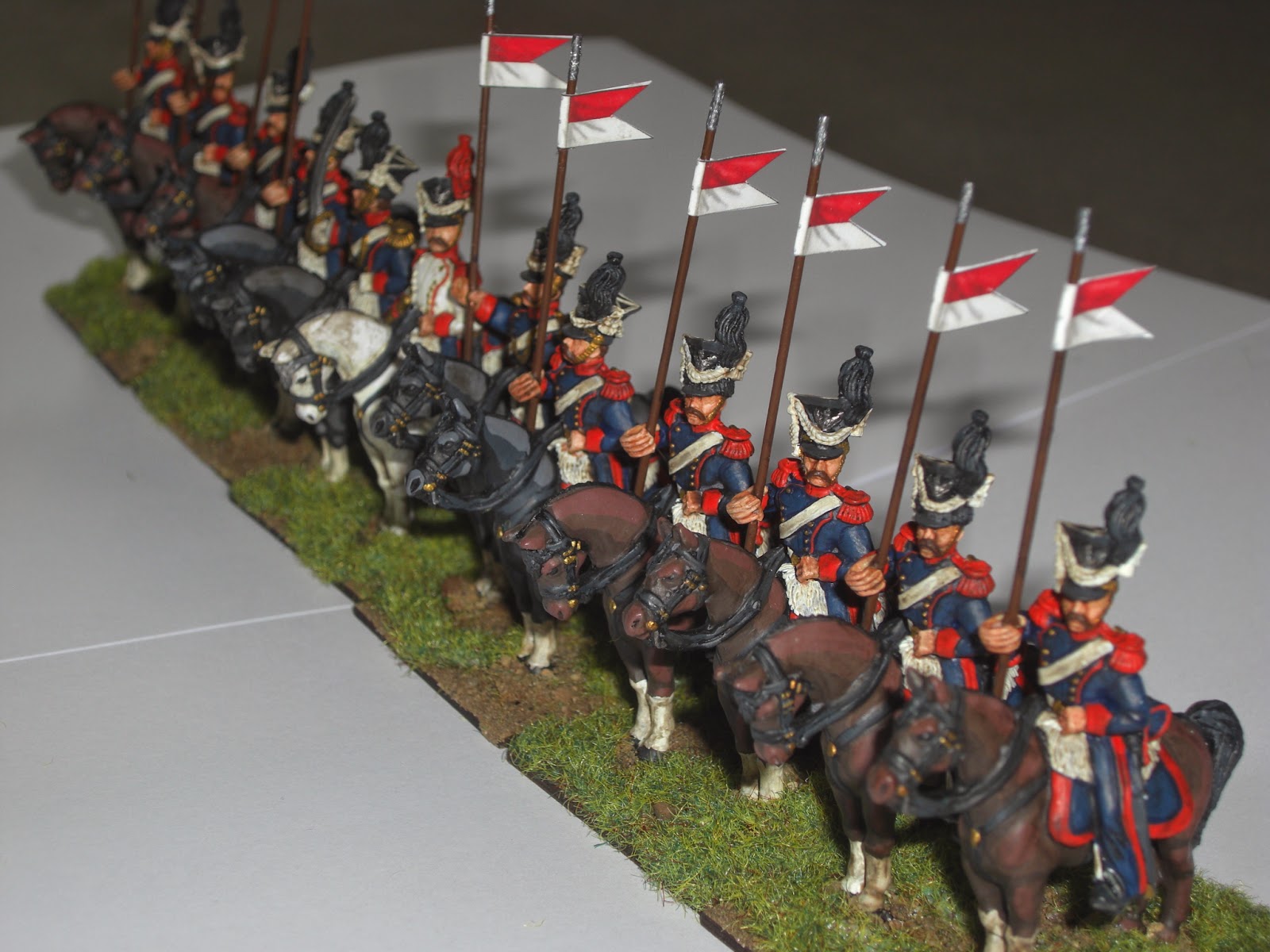 Miniature Painting Service from A BRUSH TOO FAR 28mm Napoleonic Polish Cavalry (Front Rank Figures)