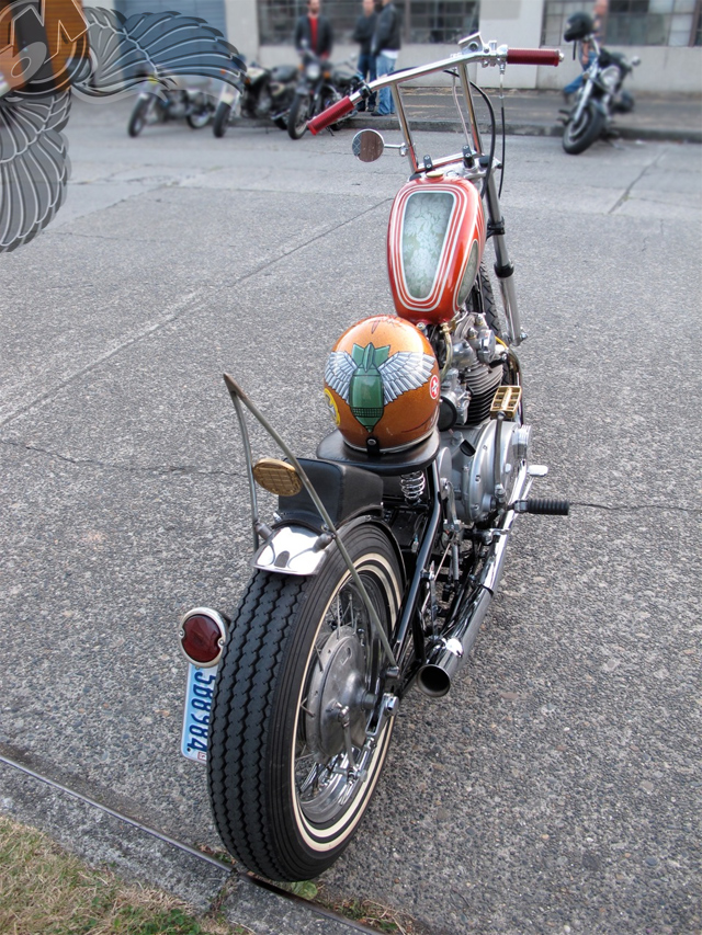 xs650 chopper - rear