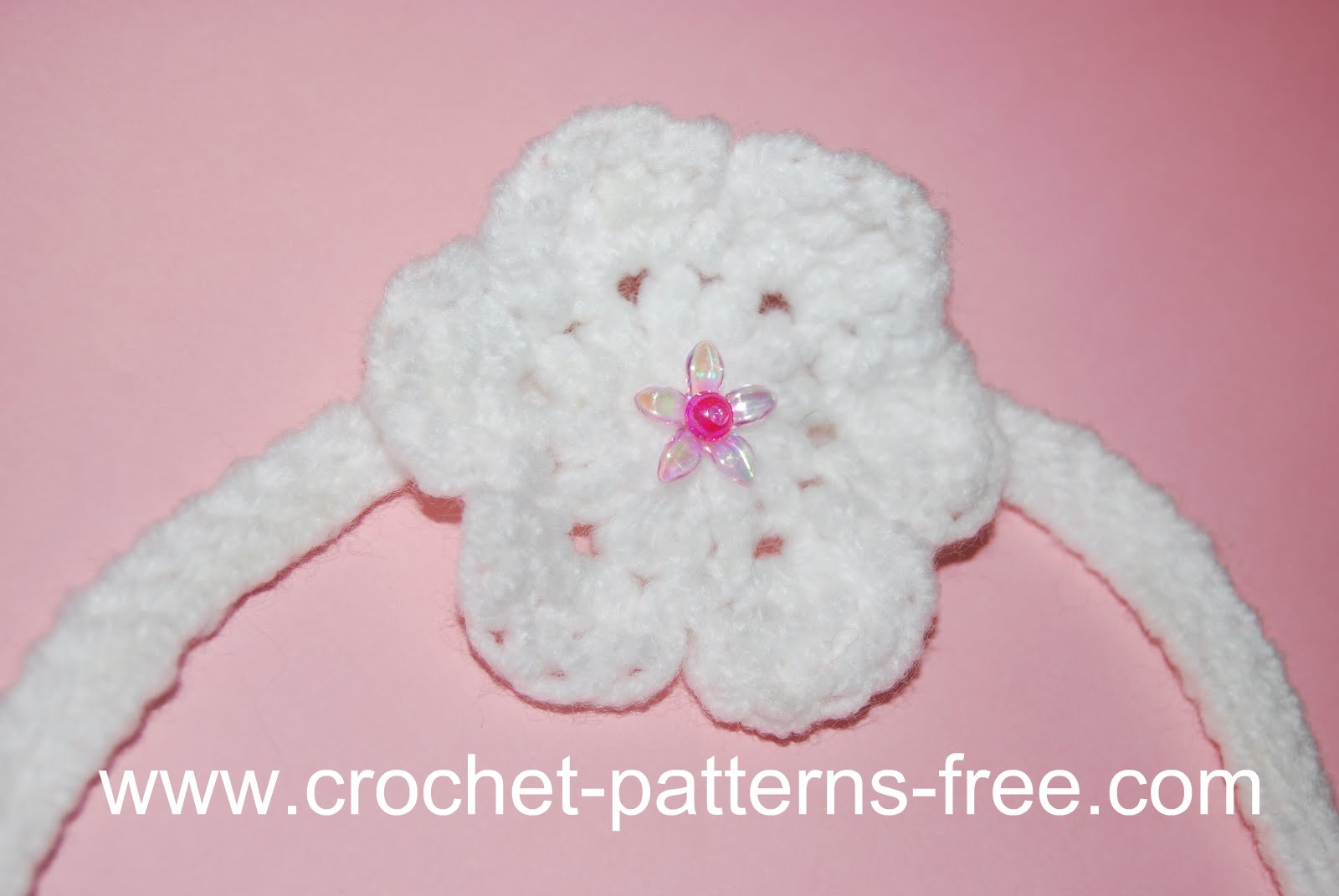 Easy Crochet Baby headband with Flower - Free Pattern