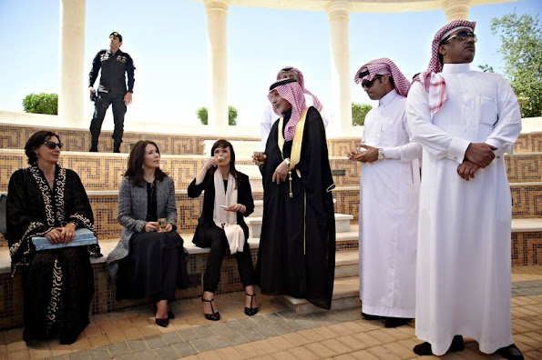 Crown Prince Frederik and Crown Princess Mary of Denmark visited King Abdullah Financial District, which is the new financial district in Riyadh and architects Henning Larsen Architects is behind.