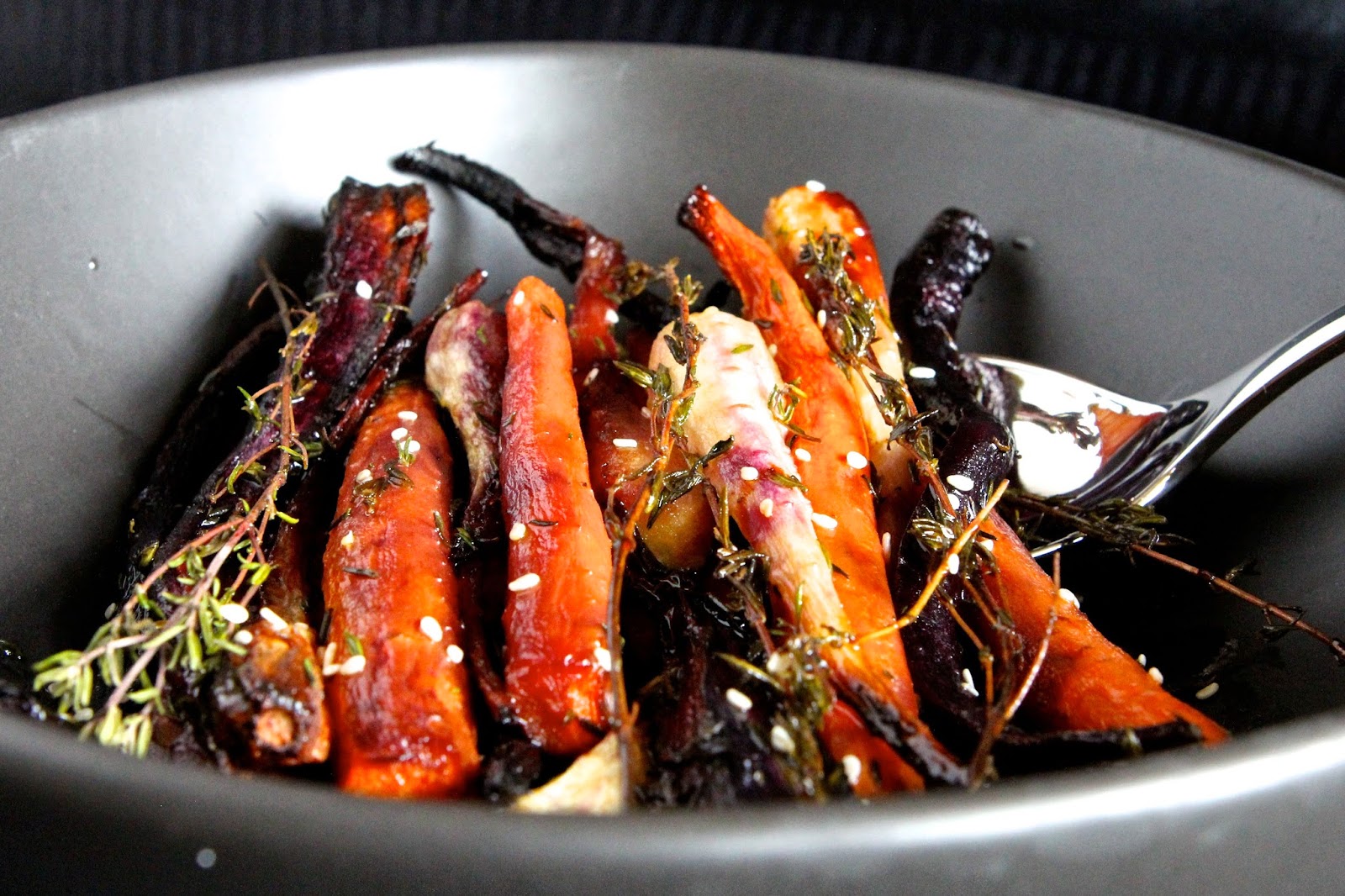 Gluten Free Alchemist HoneyGlazed ThymeRoasted Spring Carrots & Parsnips