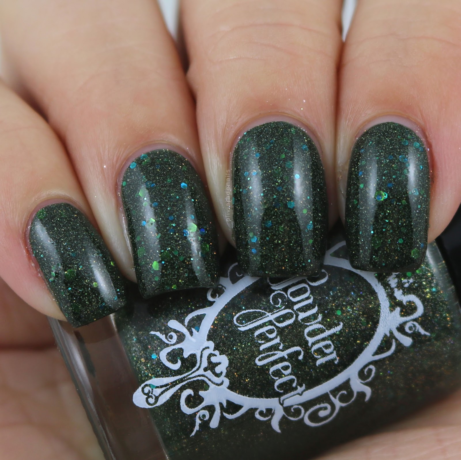Powder Perfect Blackmoor Wood swatched by Olivia Jade Nails