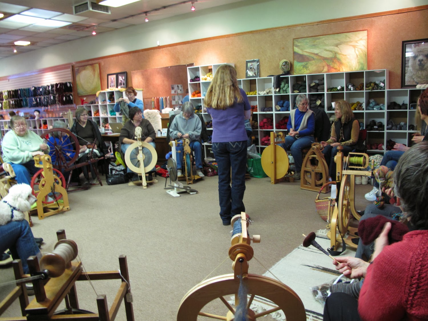Norsk Needlework at Home Spinning guild in Redmond And my Summer